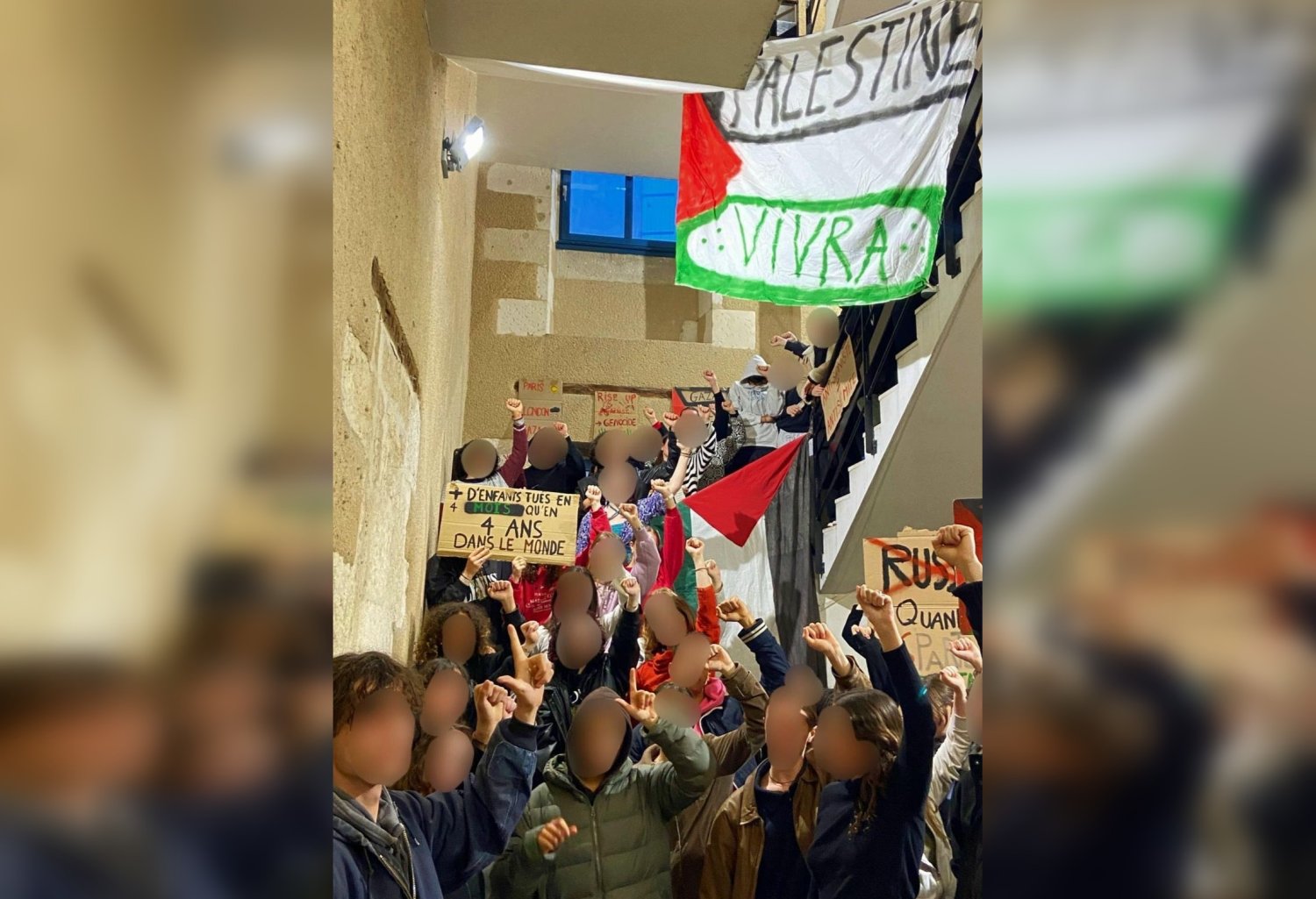 Soutien à la Palestine : après Science Po Paris, les étudiants de Poitiers occupent leur campus
