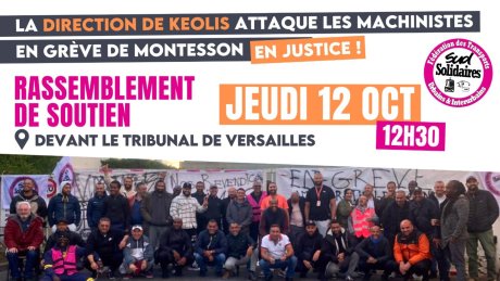 Les grévistes de Keolis assignés en justice : tous devant le tribunal de Versailles ce jeudi en solidarité !